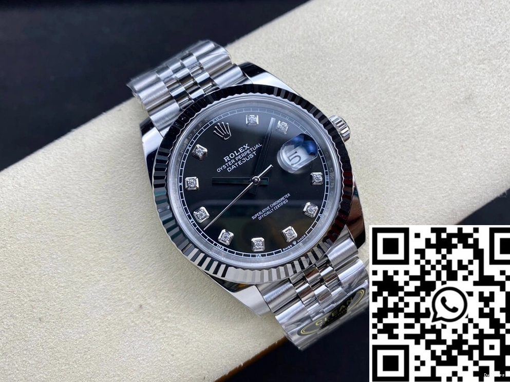Factory Datejust Dial M126334-0012 Rolex Black Clean 1108